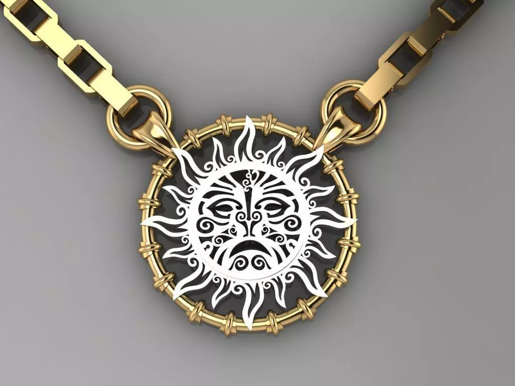 Sun Ra pendant p0013 3D print model