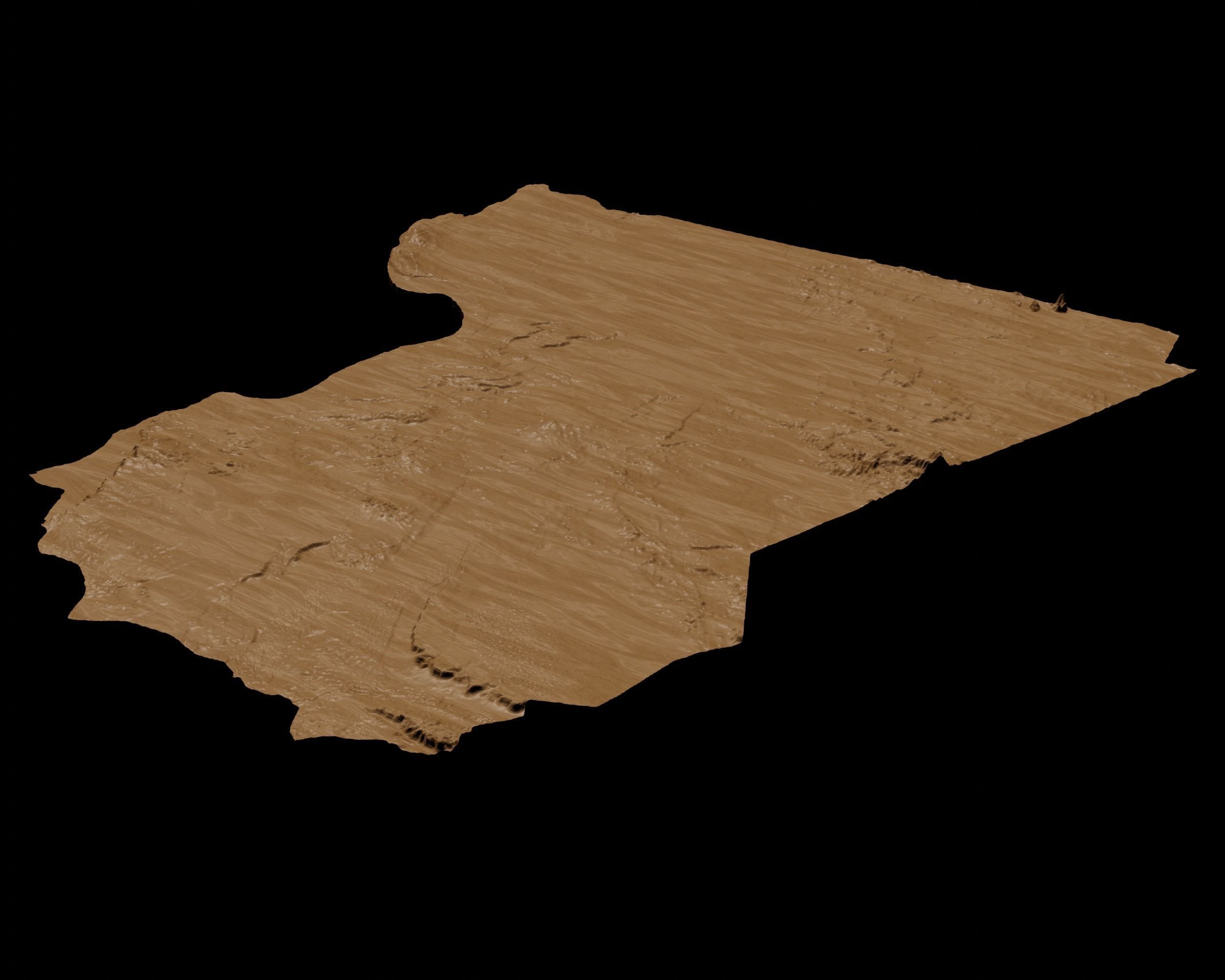 3D Topographical Map of Libya 3D print model_5