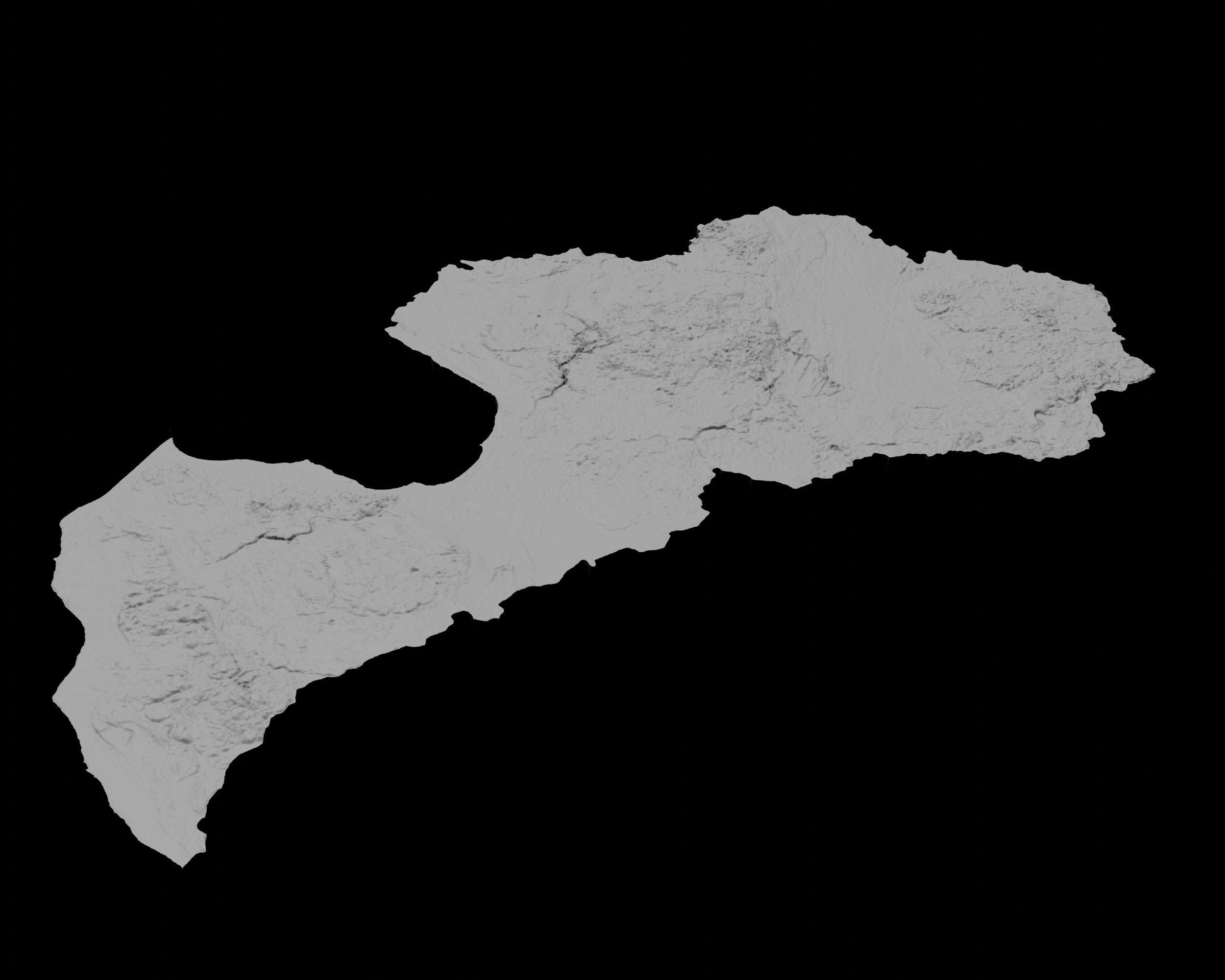 3D Topographical Map of Latvia 3D print model_5