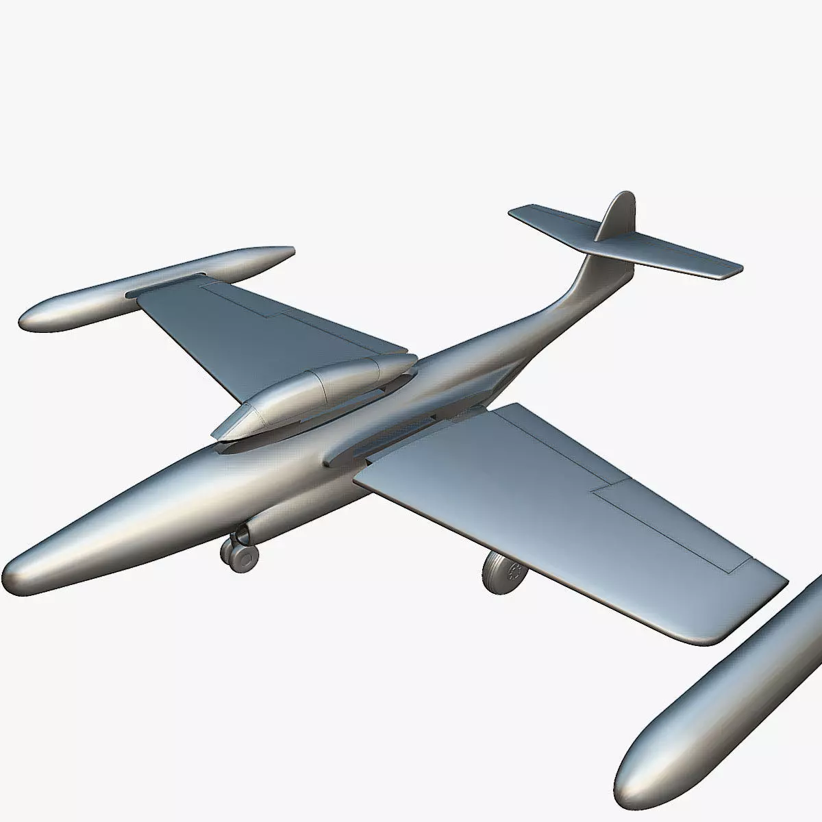 Northrop F-89D Scorpion - 3D Printable Model 3D print model
