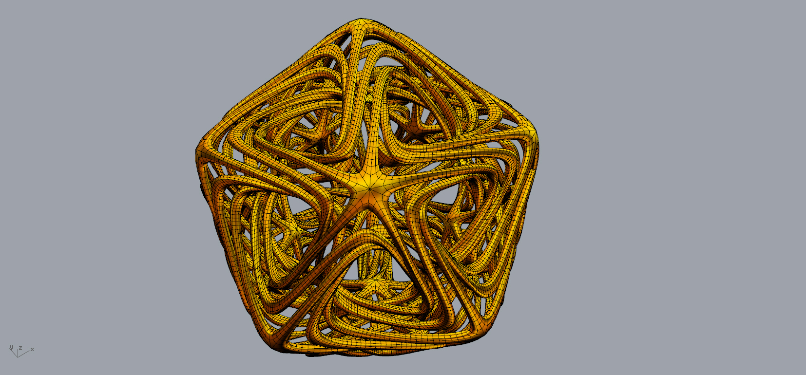 Fractal Linked Star Free 3D print model