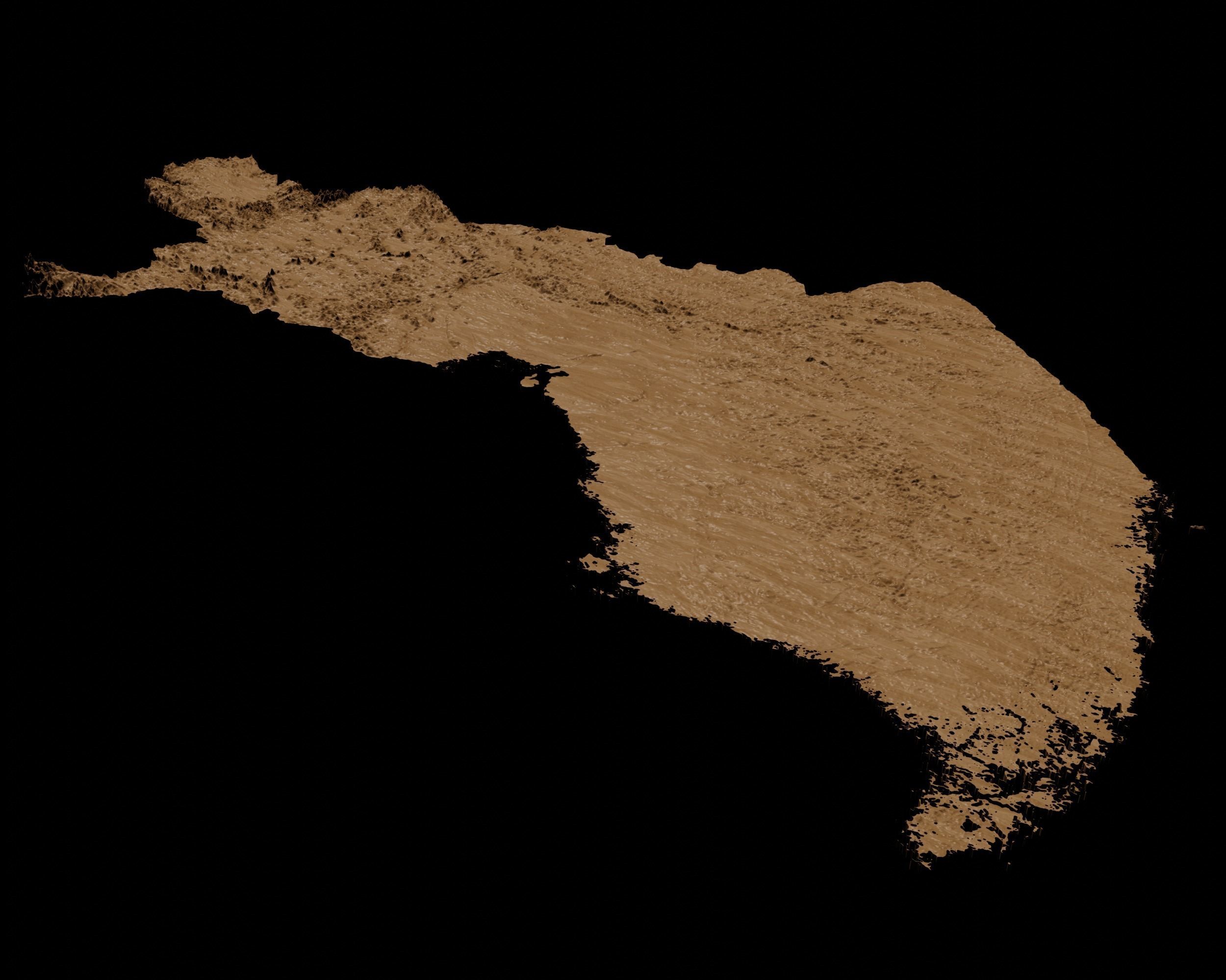 3D Topographical Map of Finland 3D print model_5