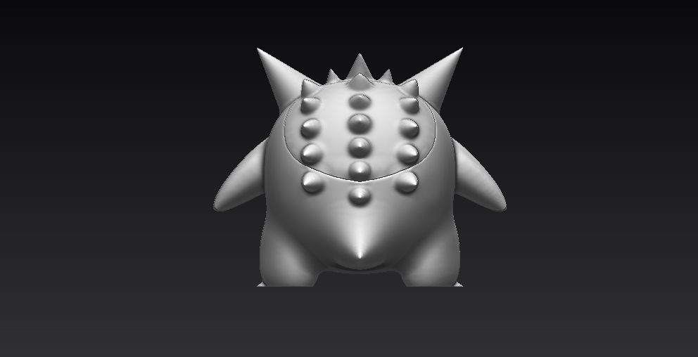 GENGAR LAMP OR CANDY DISH - LAMPARA O CANASTA DE CARAMELOS 3D print model_7