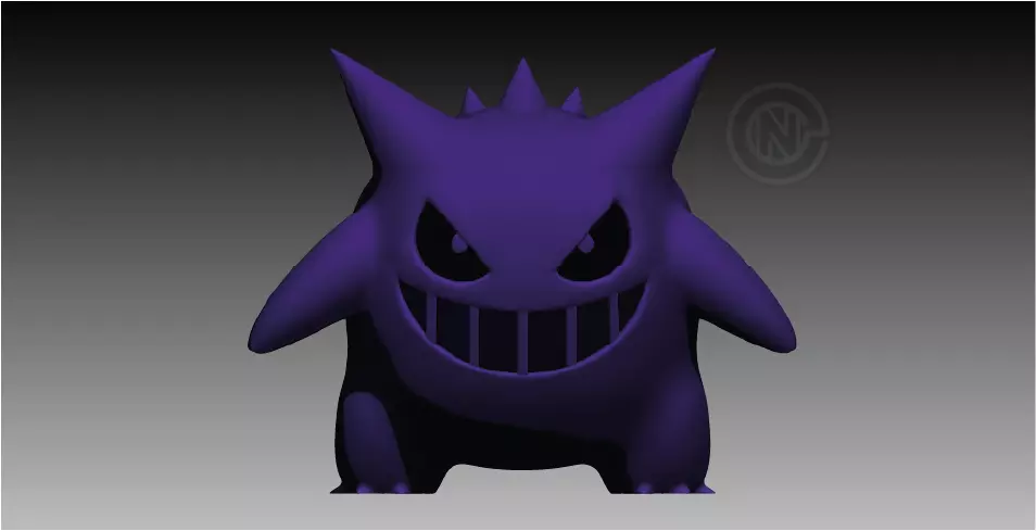 GENGAR LAMP OR CANDY DISH - LAMPARA O CANASTA DE CARAMELOS 3D print model_0