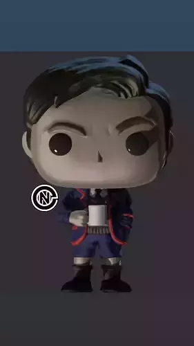 NUMBER FIVE FUNKO POP - THE UMBRELLA ACADEMY  3D print model