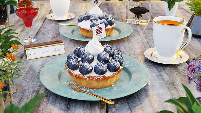 Dessert 3D model 6