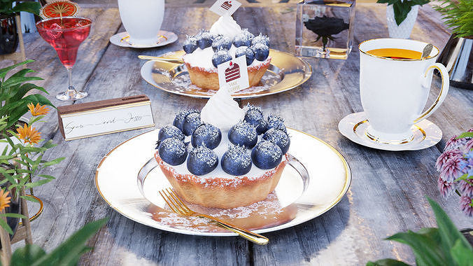 Dessert 3D model 7