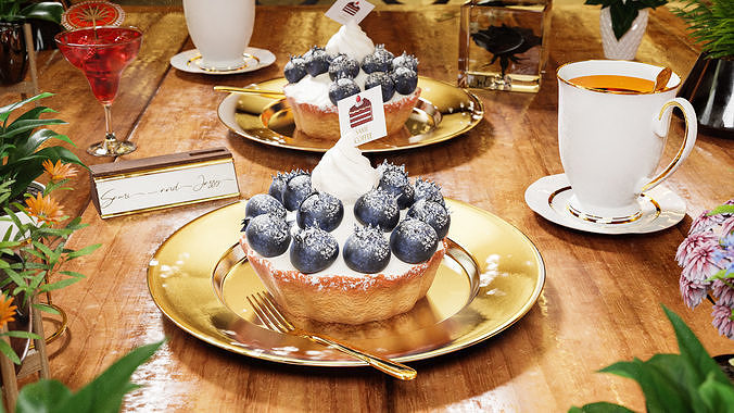 Dessert 3D model 3