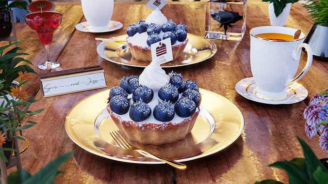 Dessert 3D model 4