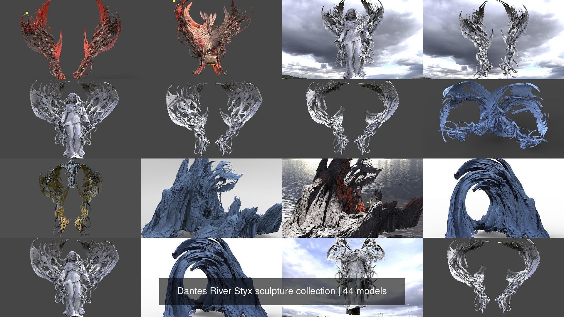 Dantes River Styx sculpture collection _6