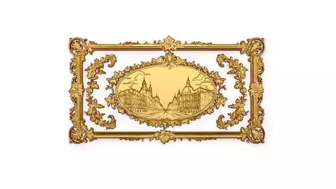 Plaster decorative frame ornament 10