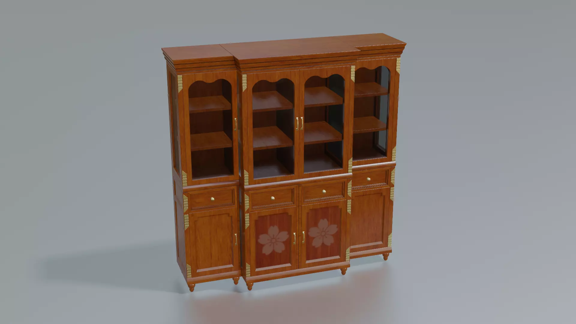 Furniture Display Cabinets Classic Low-poly 3D model