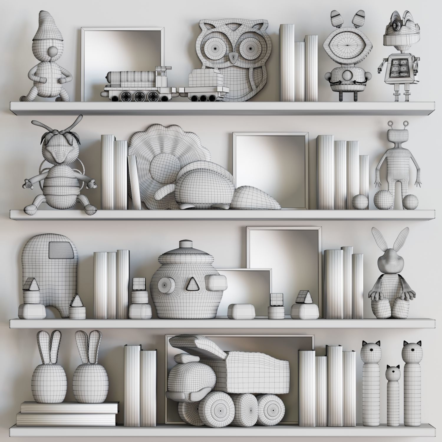 Decor set for kids 07 3D model_1