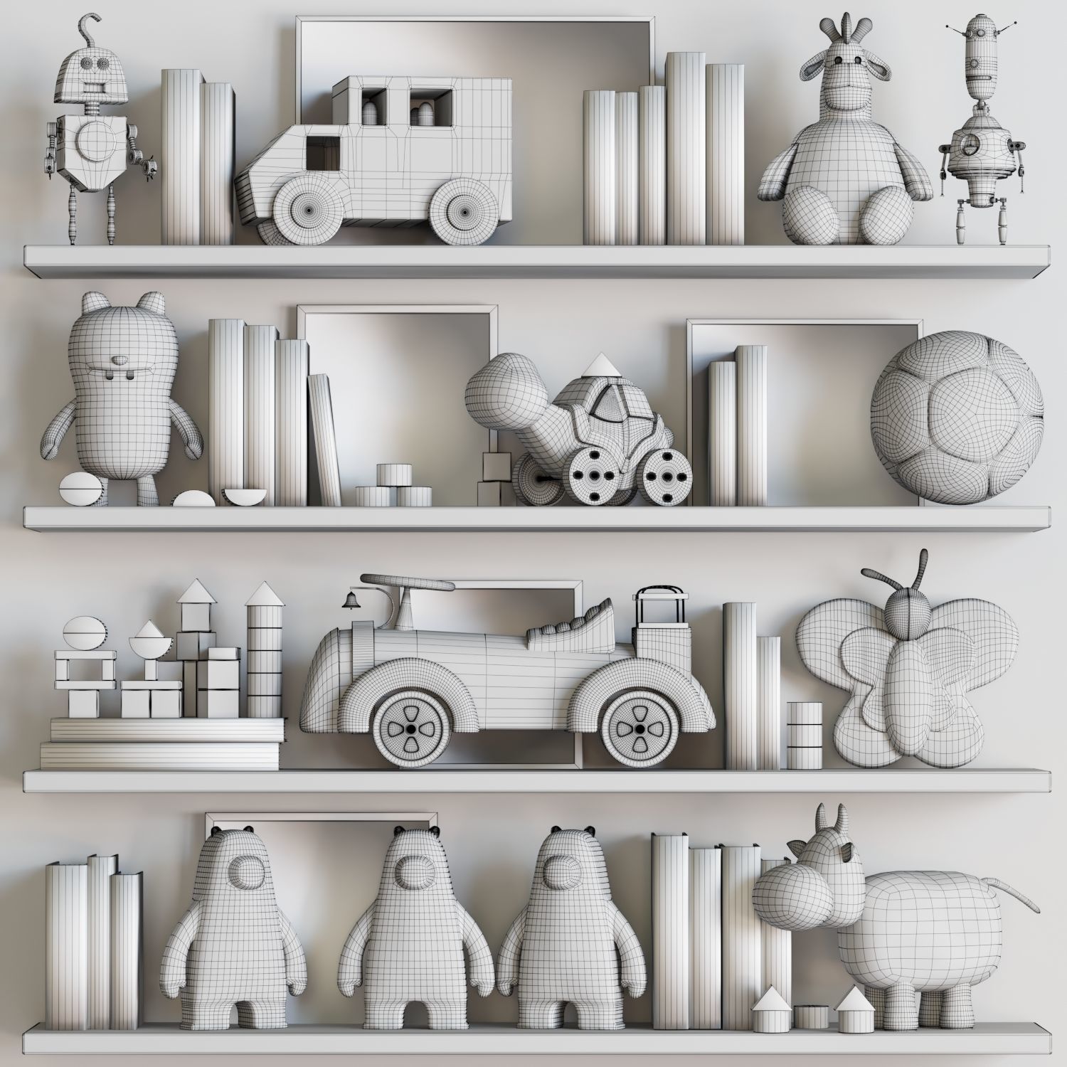 Decor set for kids 09 3D model_1