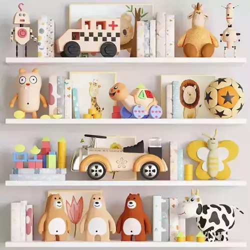 Decor set for kids 09 3D model