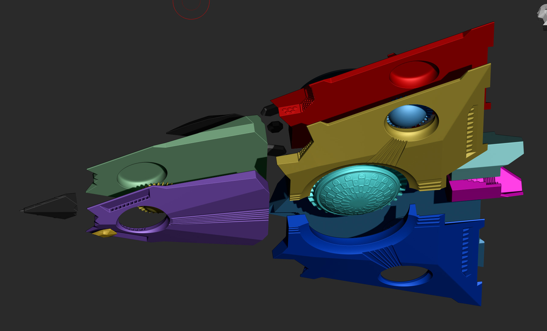 TR-3B Black Manta 3D print model_9