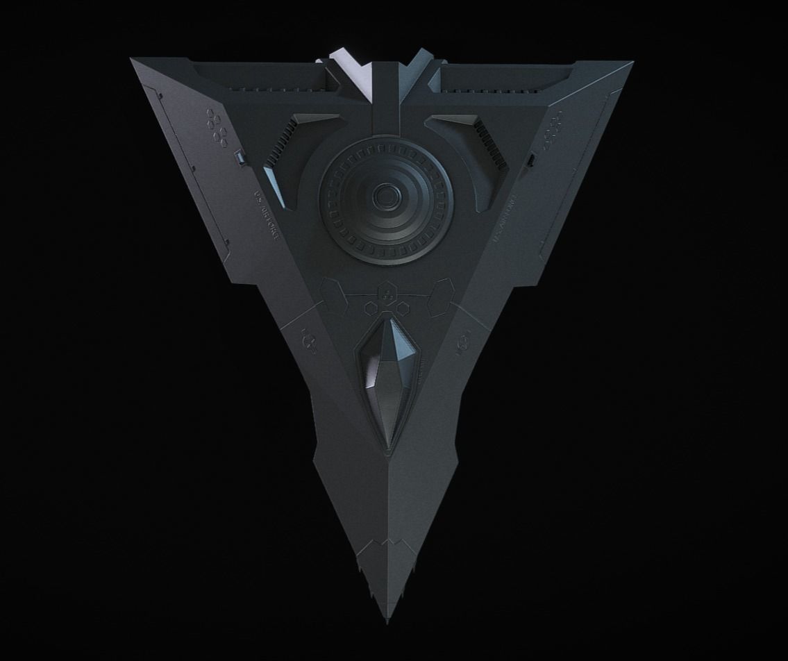 TR-3B Black Manta 3D print model_3