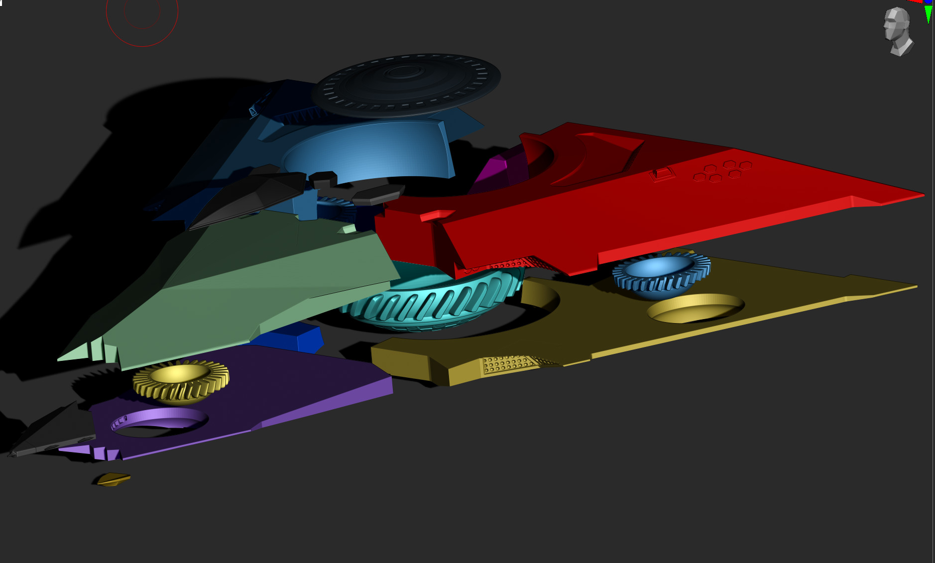 TR-3B Black Manta 3D print model_7