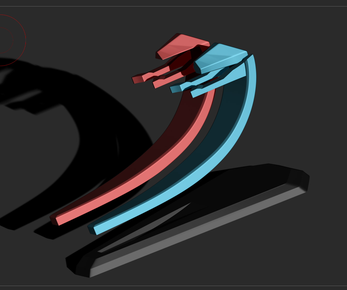 TR-3B Black Manta 3D print model_11