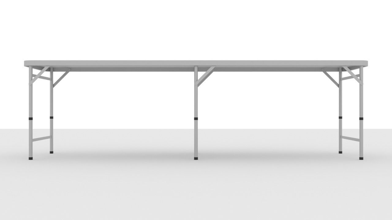 Beer pong table 3D model_2