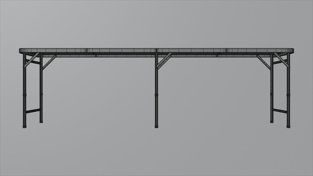 Beer pong table 3D model_7