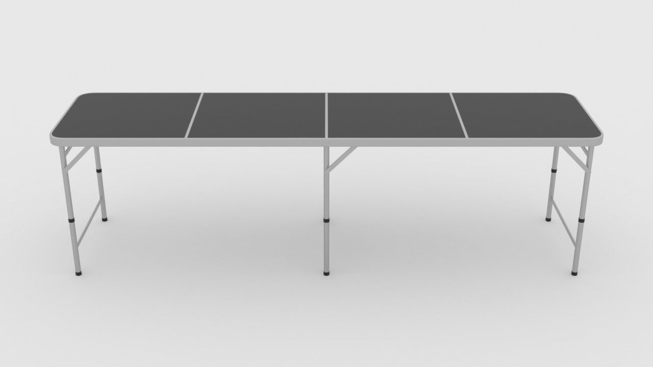 Beer pong table 3D model_1