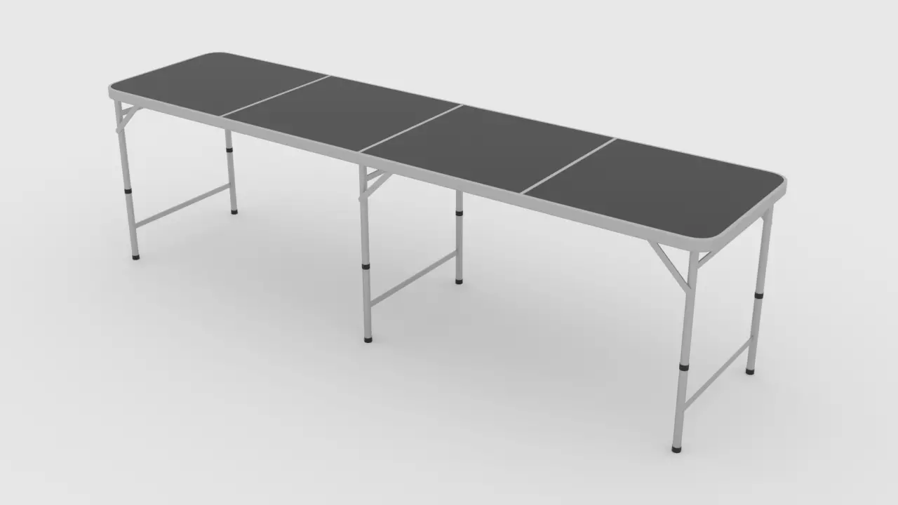 Beer pong table 3D model_0