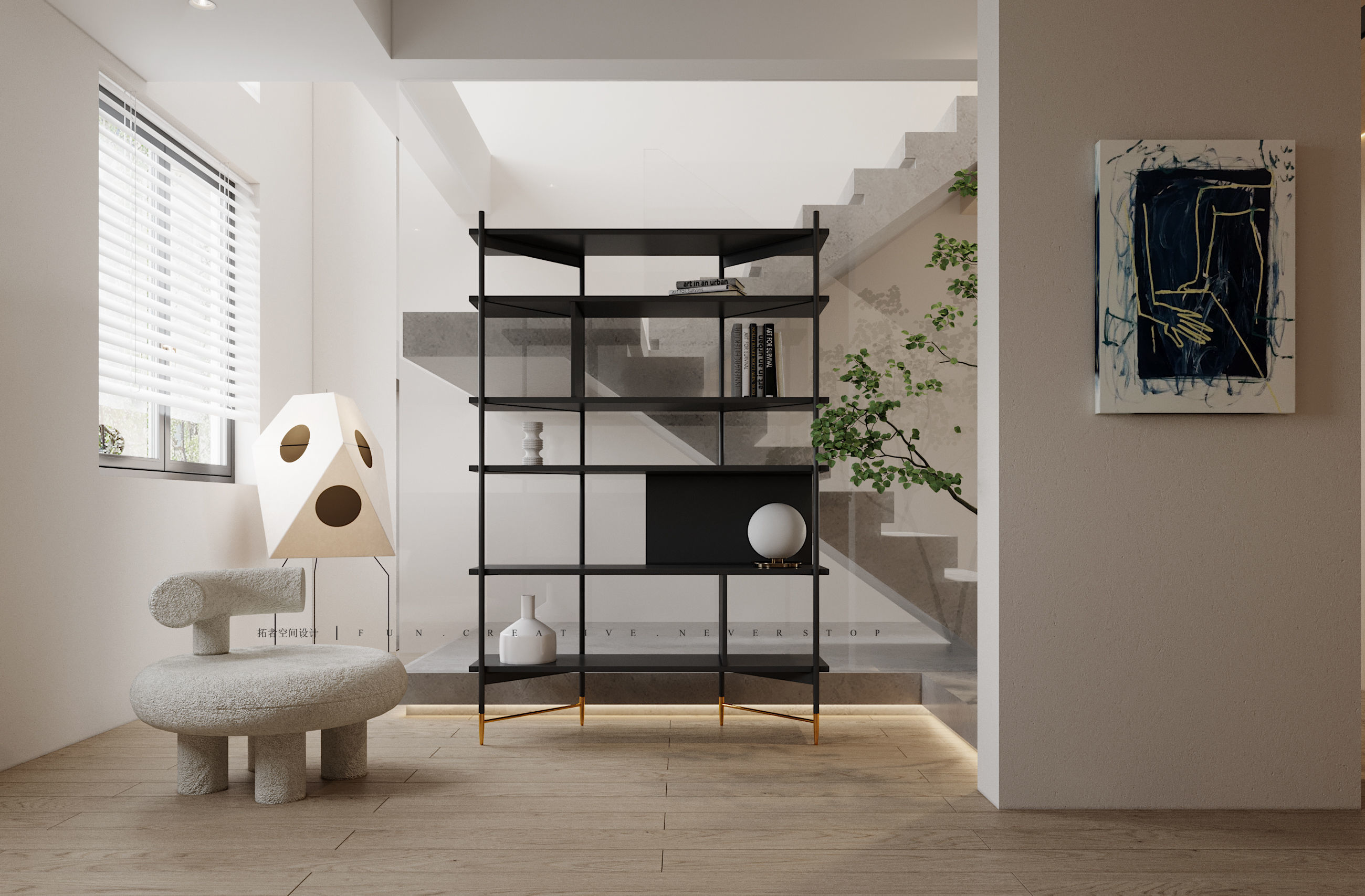 Modern Elegance - 3D Living  Dining   Bedroom Spaces 3D model_5