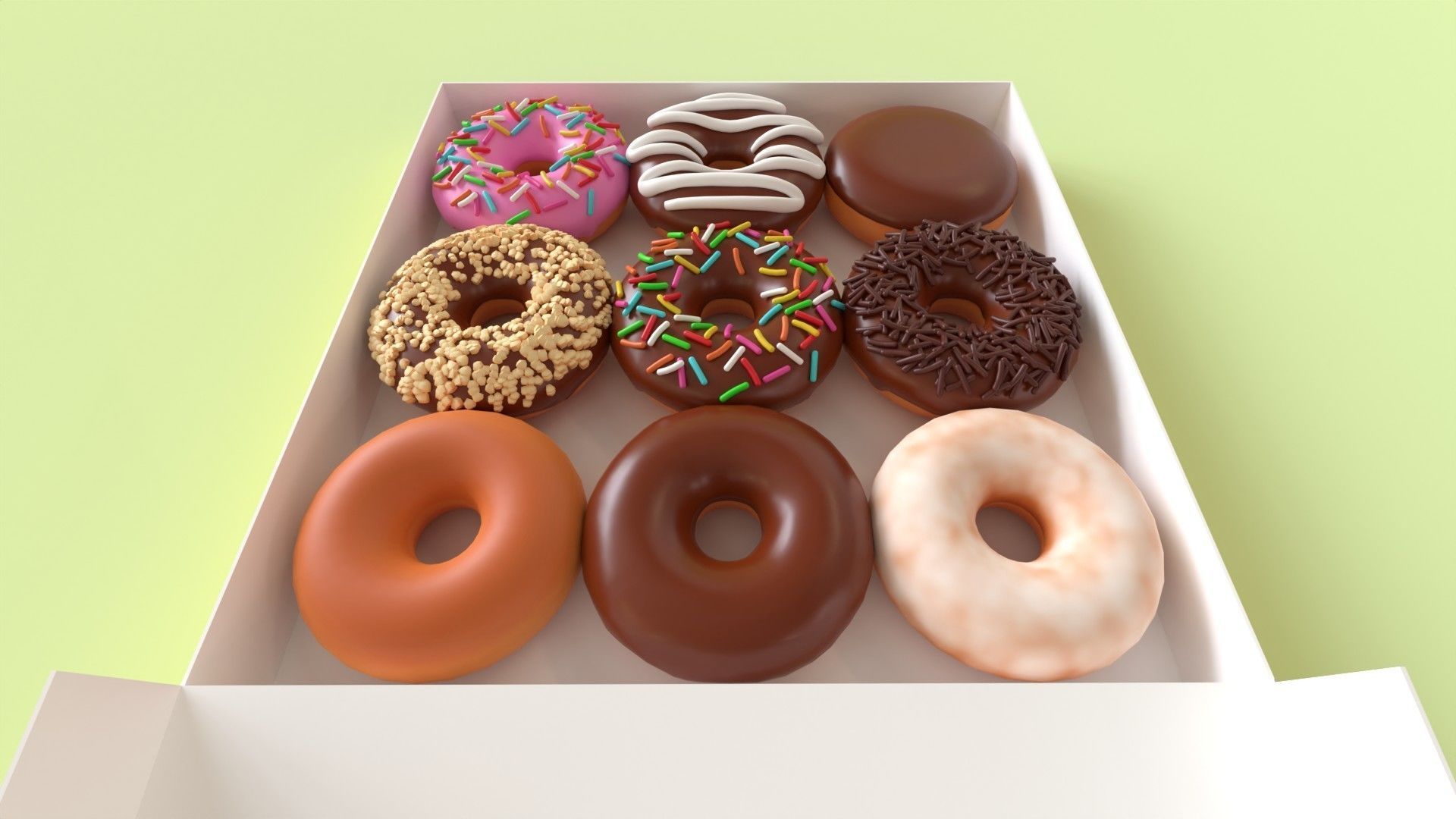 Donut 001 3D model_5