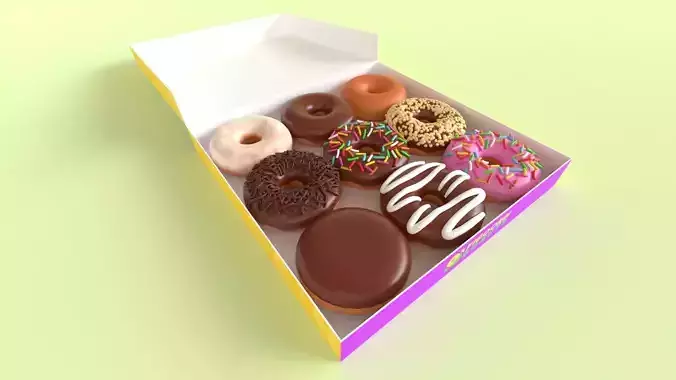 Donut 001 3D model