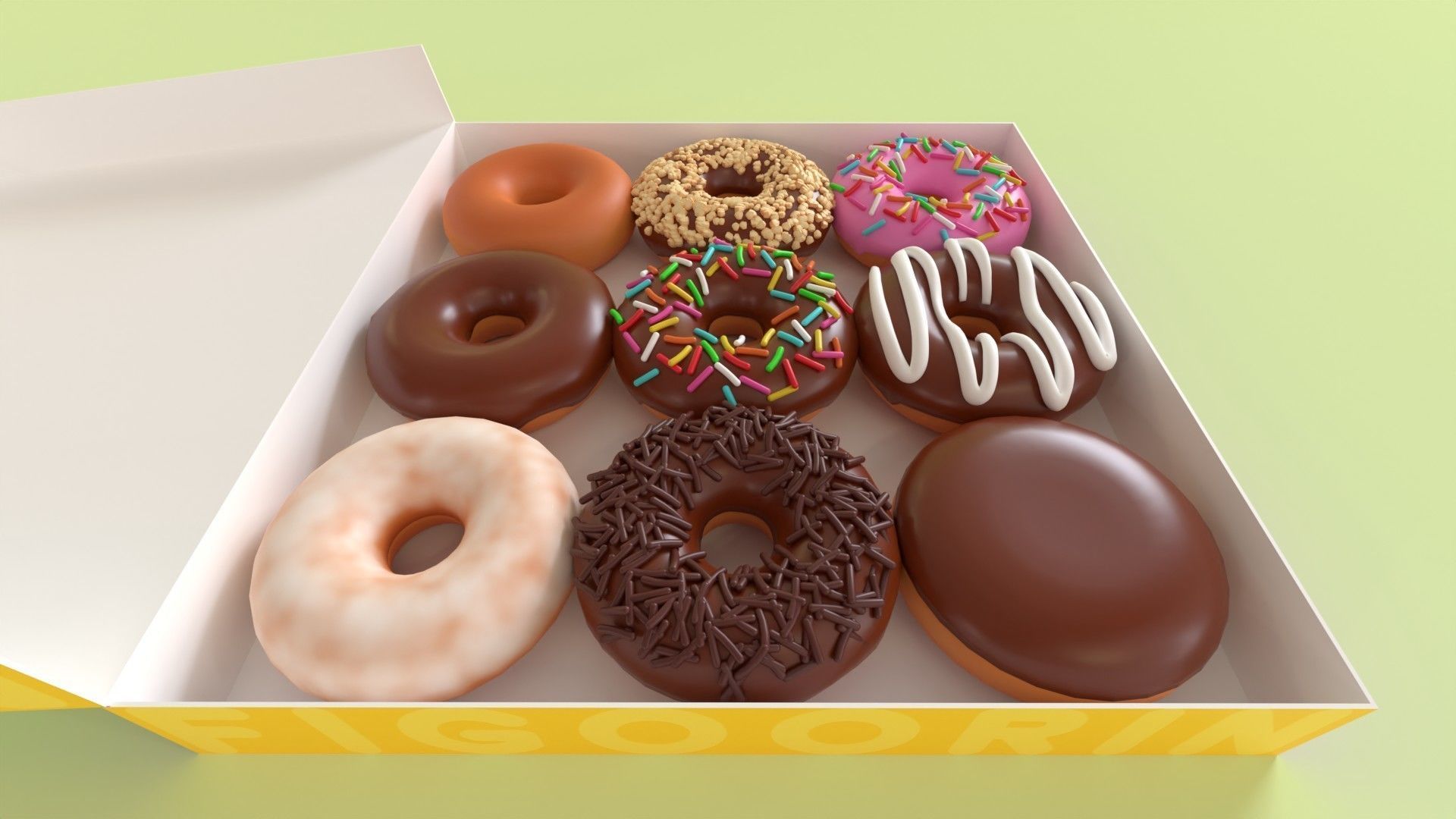 Donut 001 3D model_6