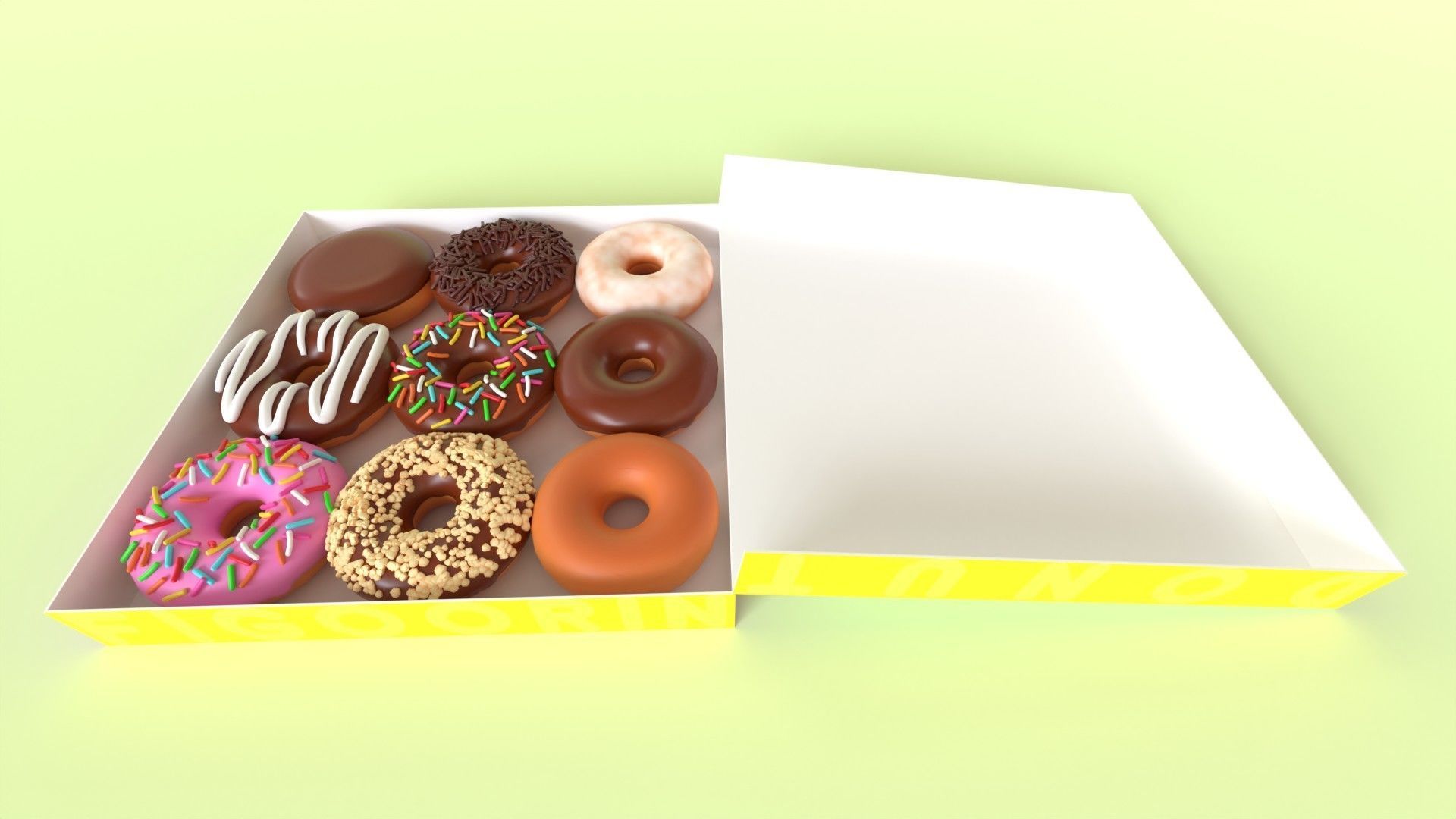 Donut 001 3D model_4