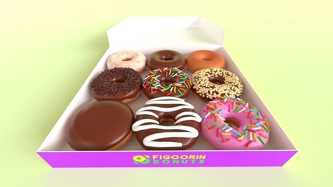 Donut 001 3D model 2