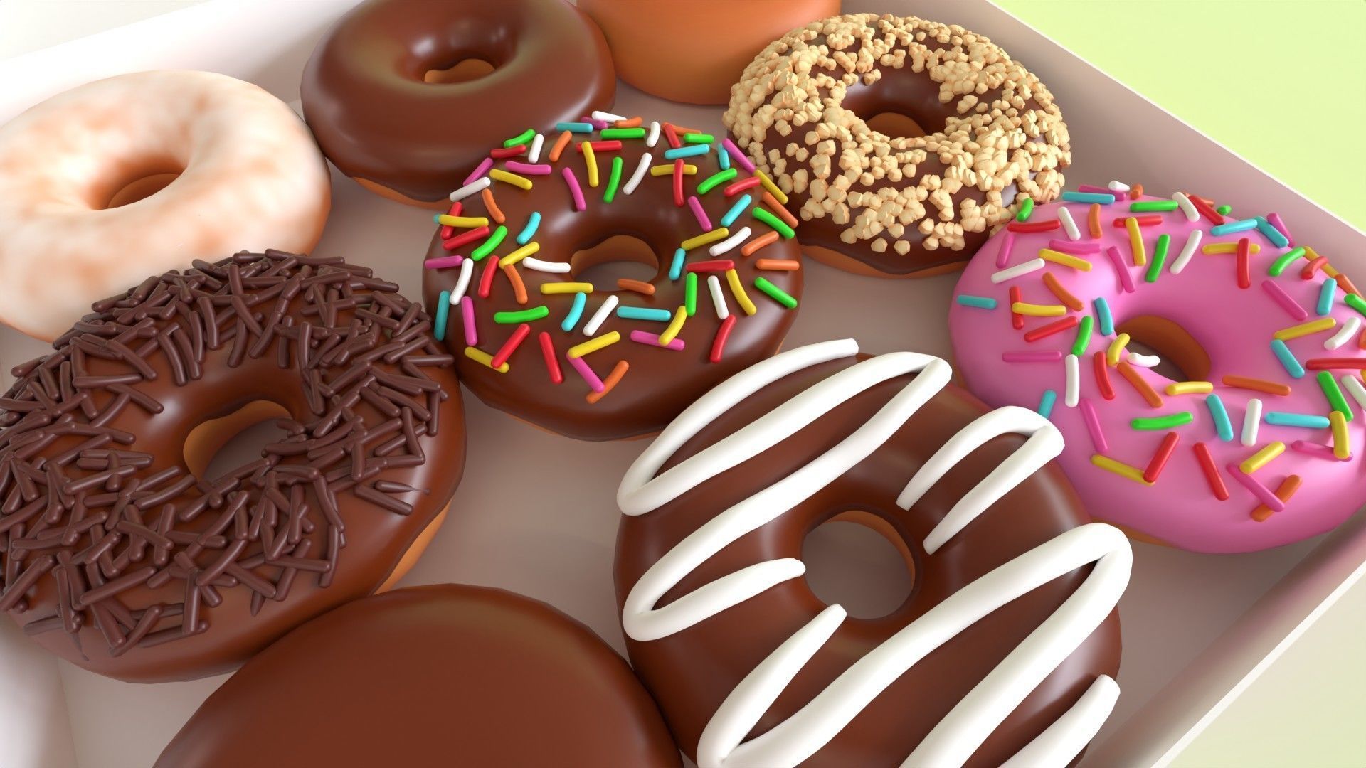 Donut 001 3D model_8