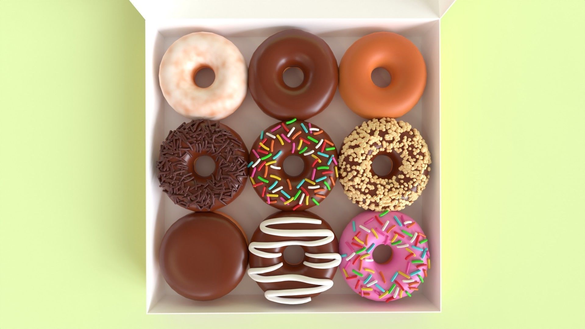 Donut 001 3D model_7