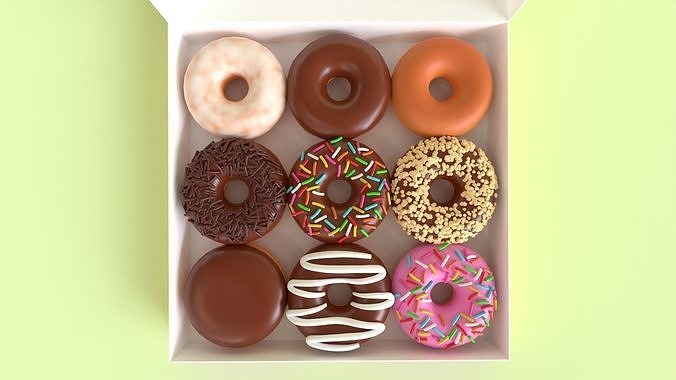 Donut 001 3D model 7