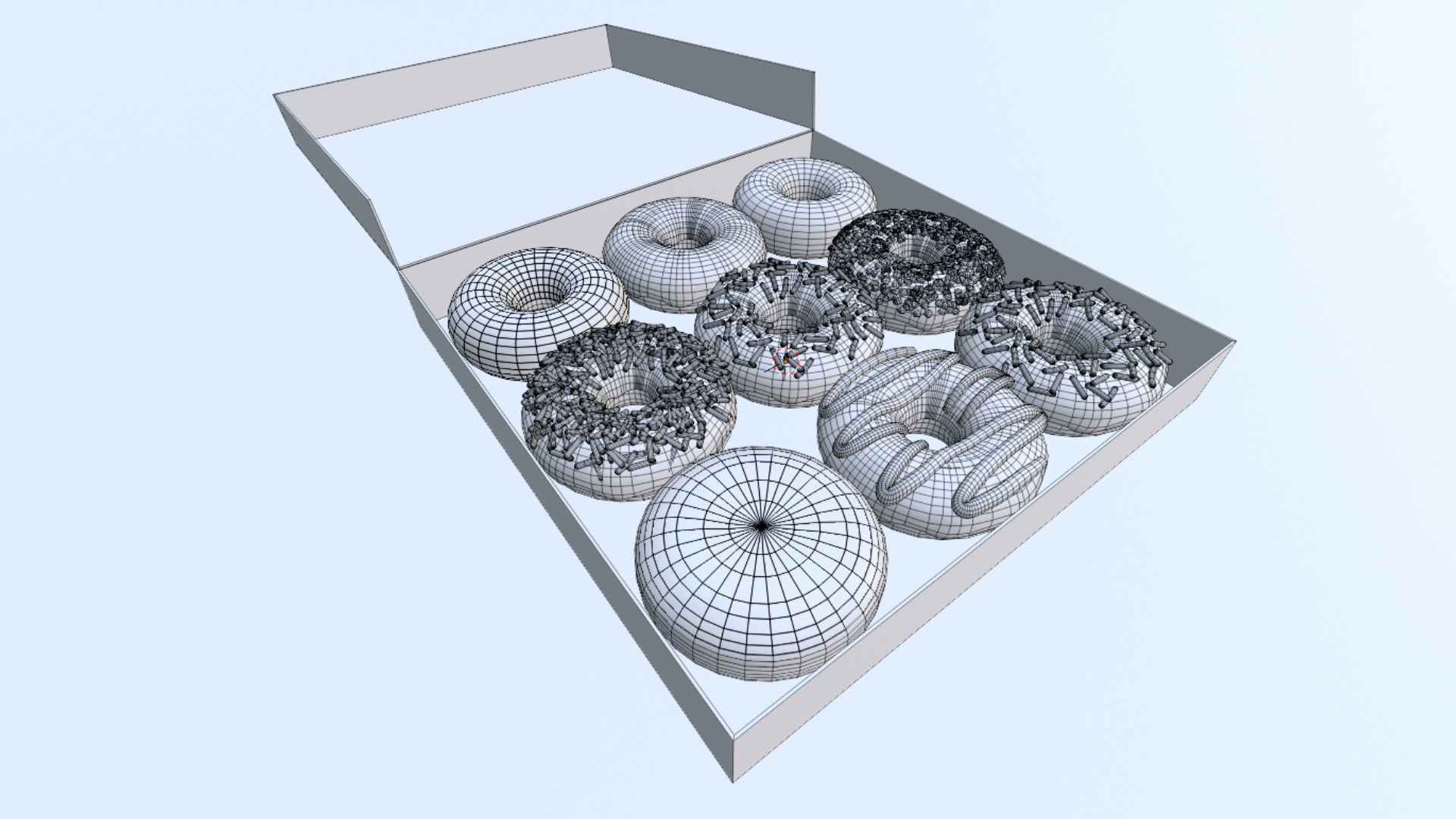 Donut 001 3D model_9