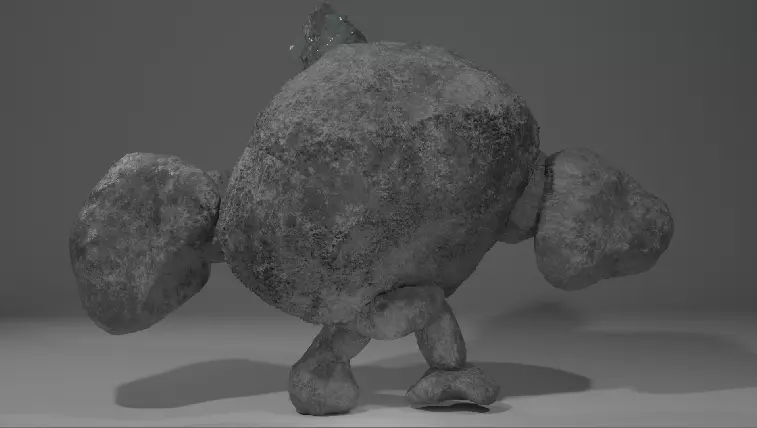 BOTW - Talus Low-poly 3D model_0