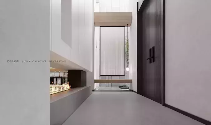 Modern Elegance  3D Model of a Luxurious Living Space