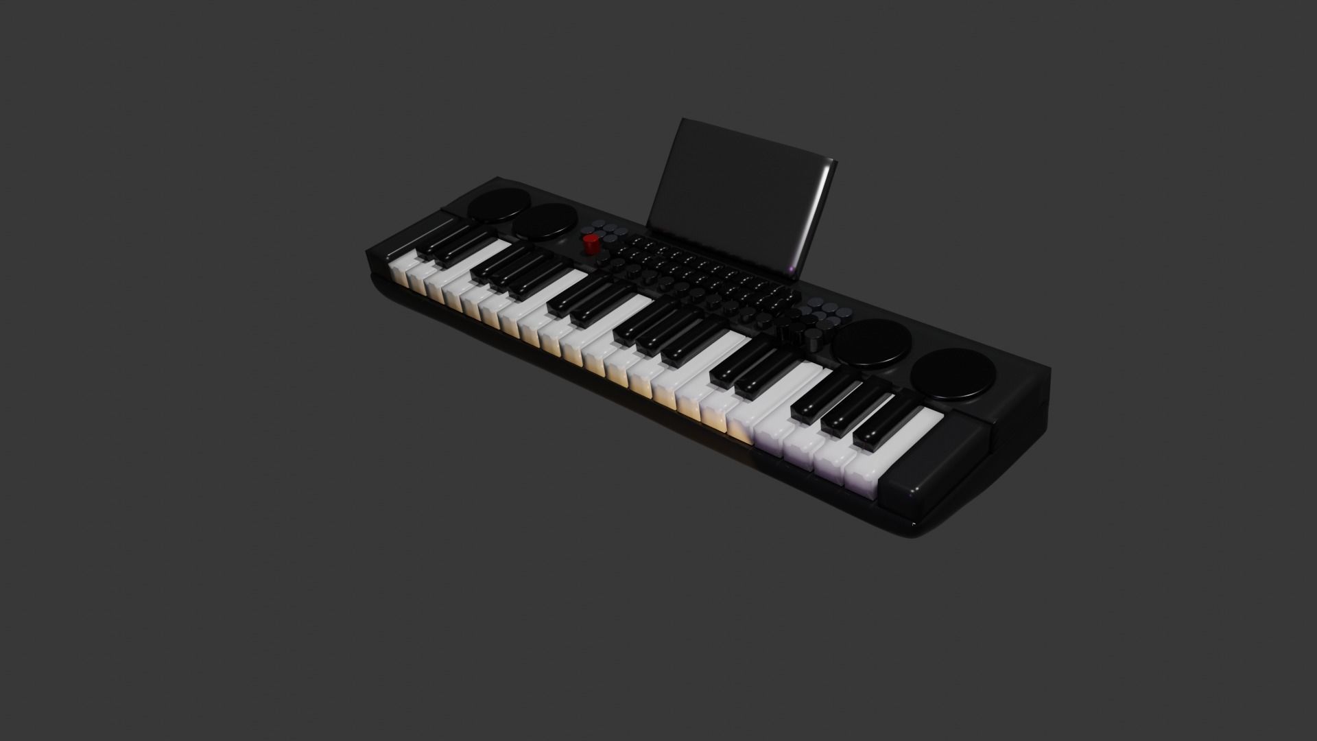 music keyboard 3D model_1