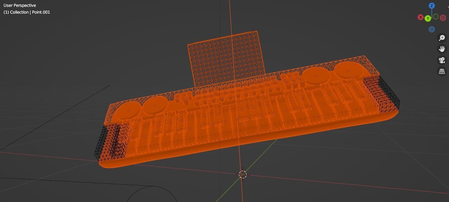 music keyboard 3D model_9
