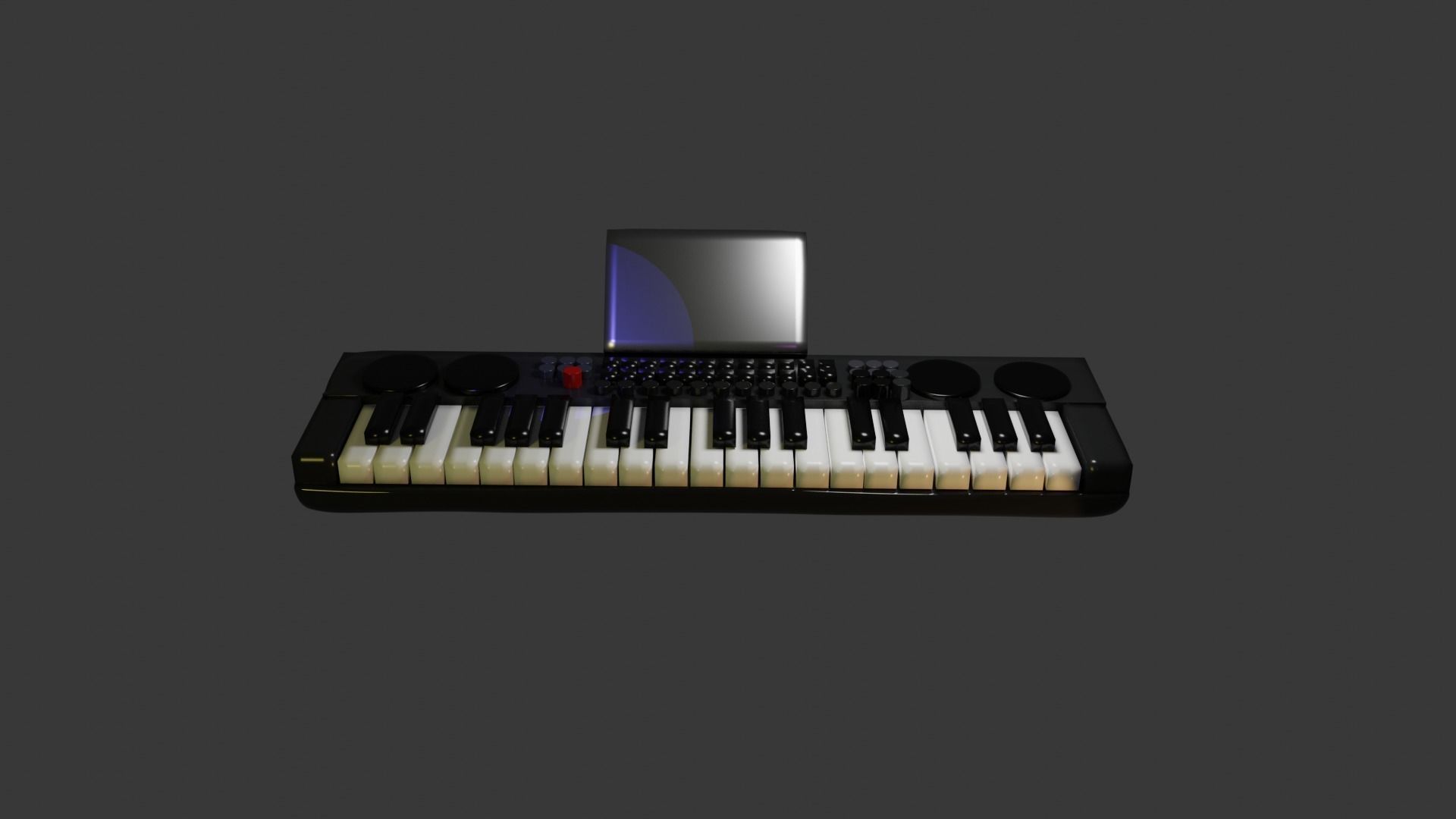 music keyboard 3D model_8