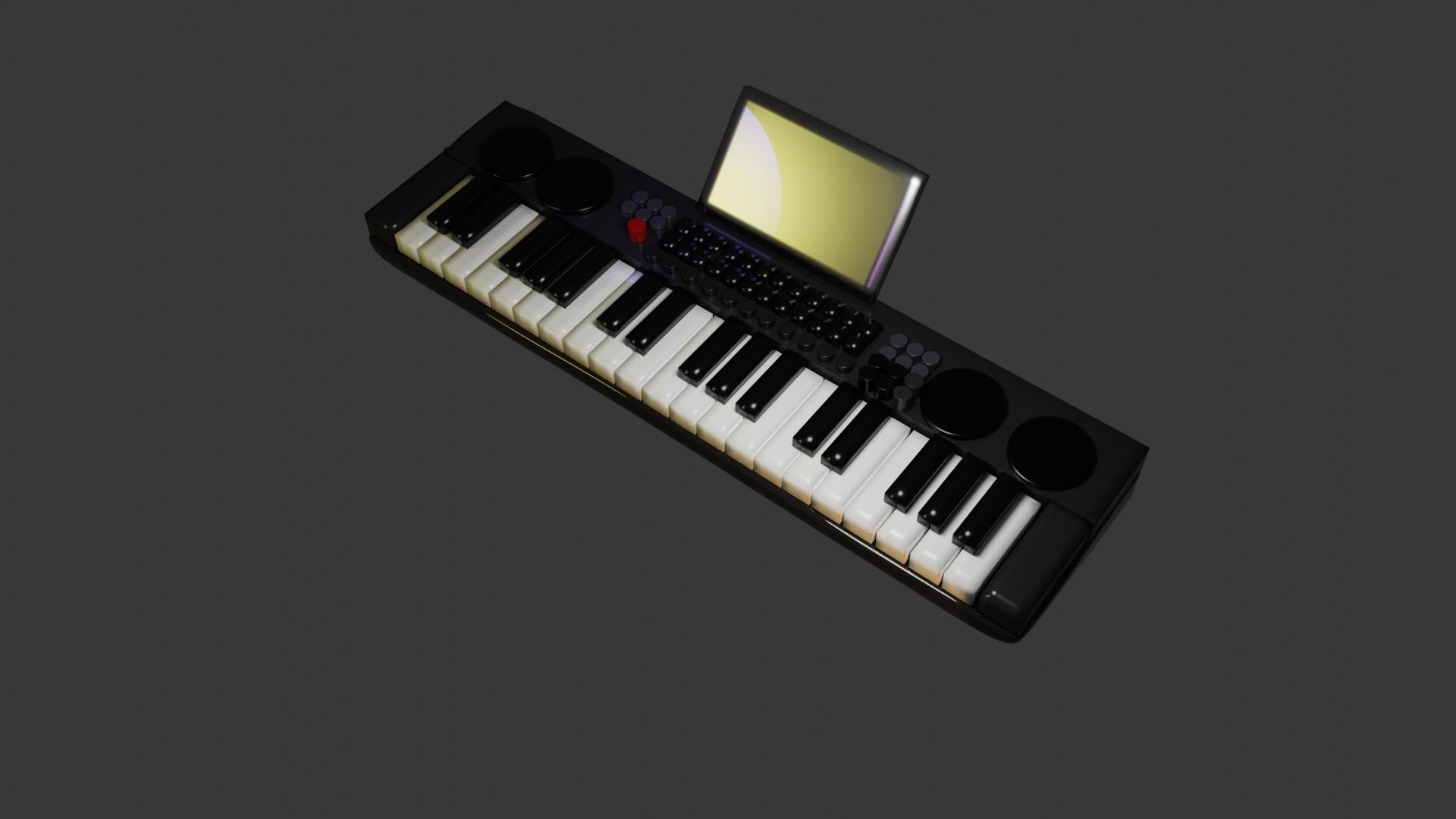 music keyboard 3D model_3
