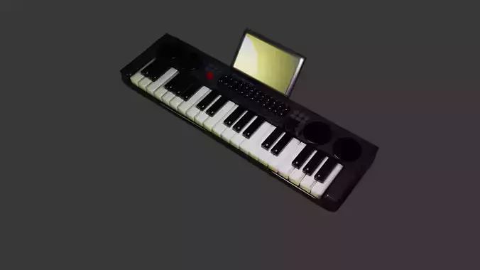 music keyboard 3D model