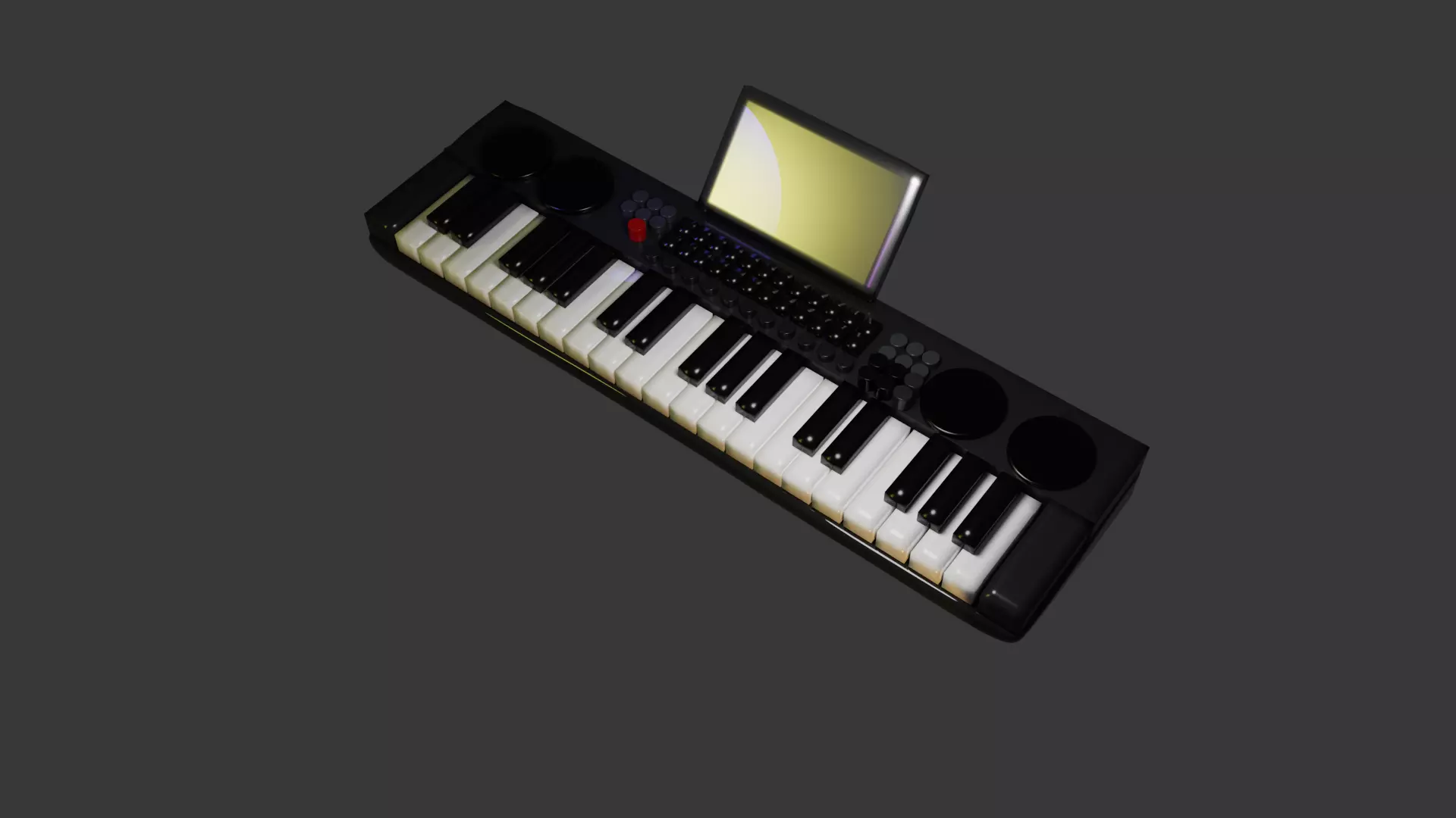 music keyboard 3D model_0