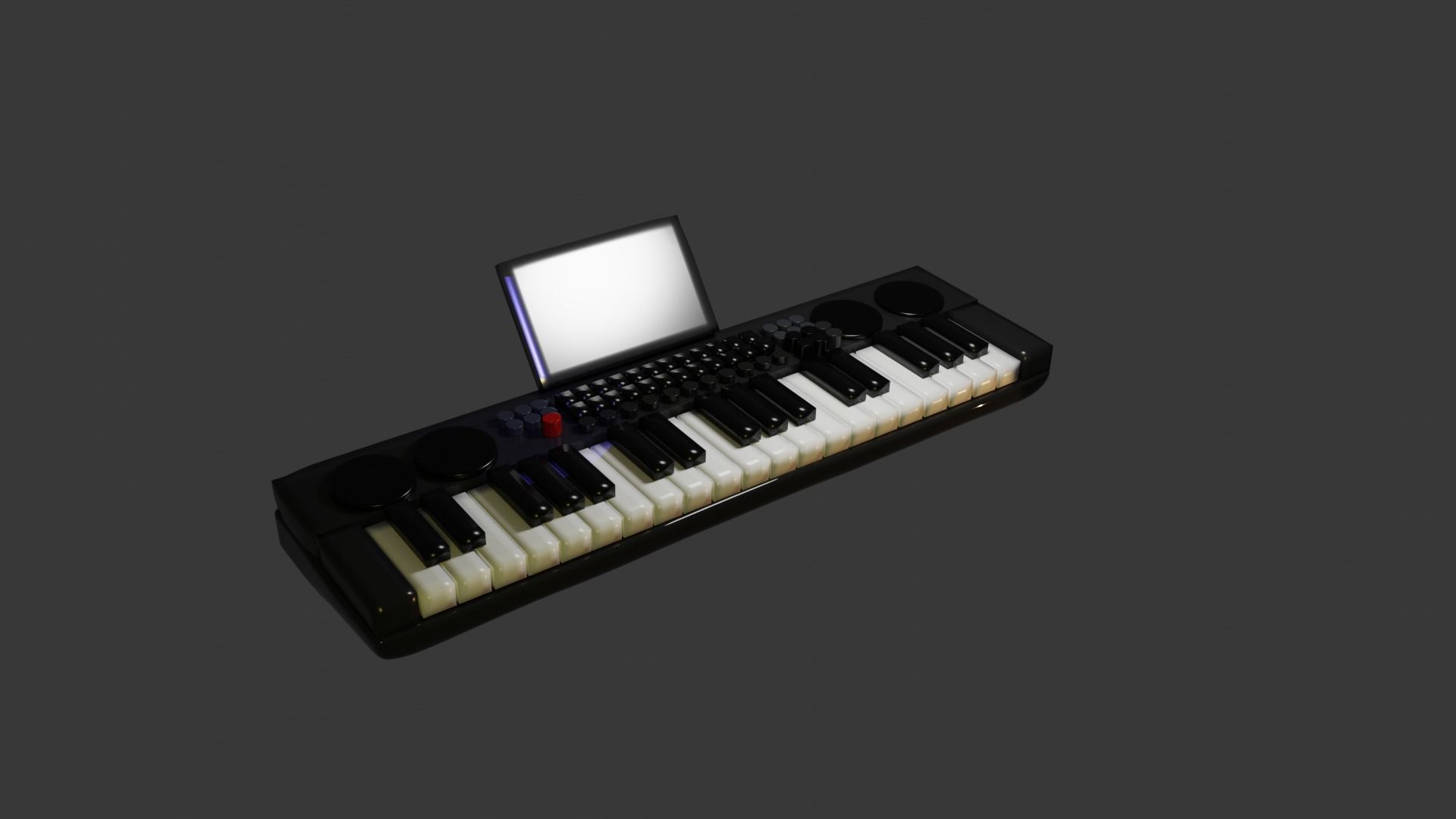 music keyboard 3D model_5