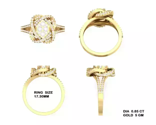 Ladies Ring  99 3D print model