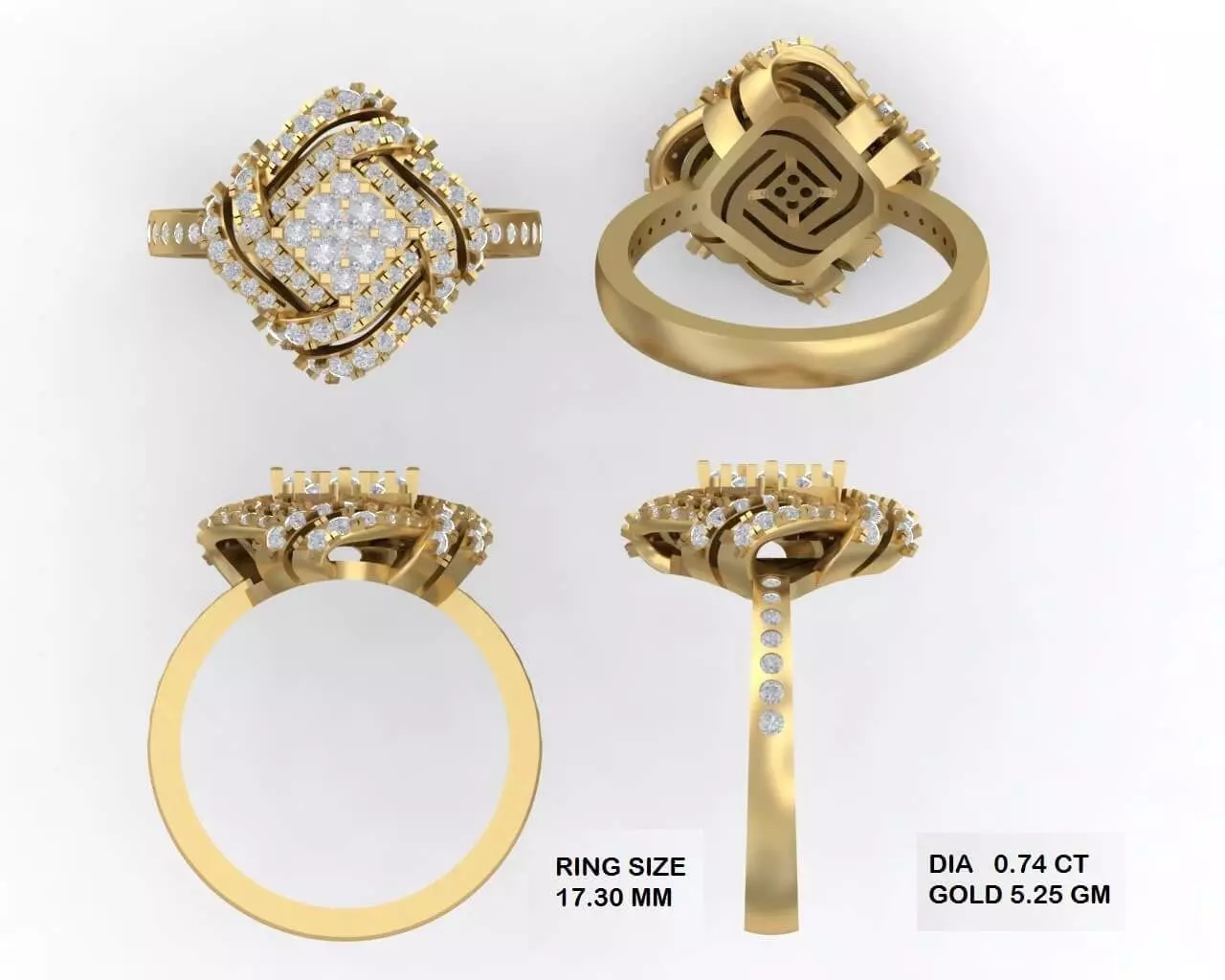 Ladies Ring 98 3D print model_0