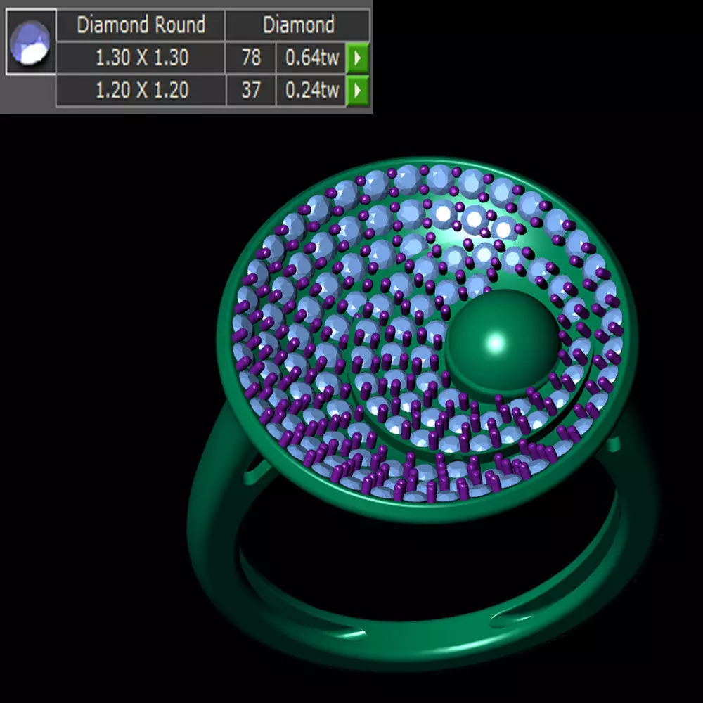 Ladies Ring 628 3D print model_0