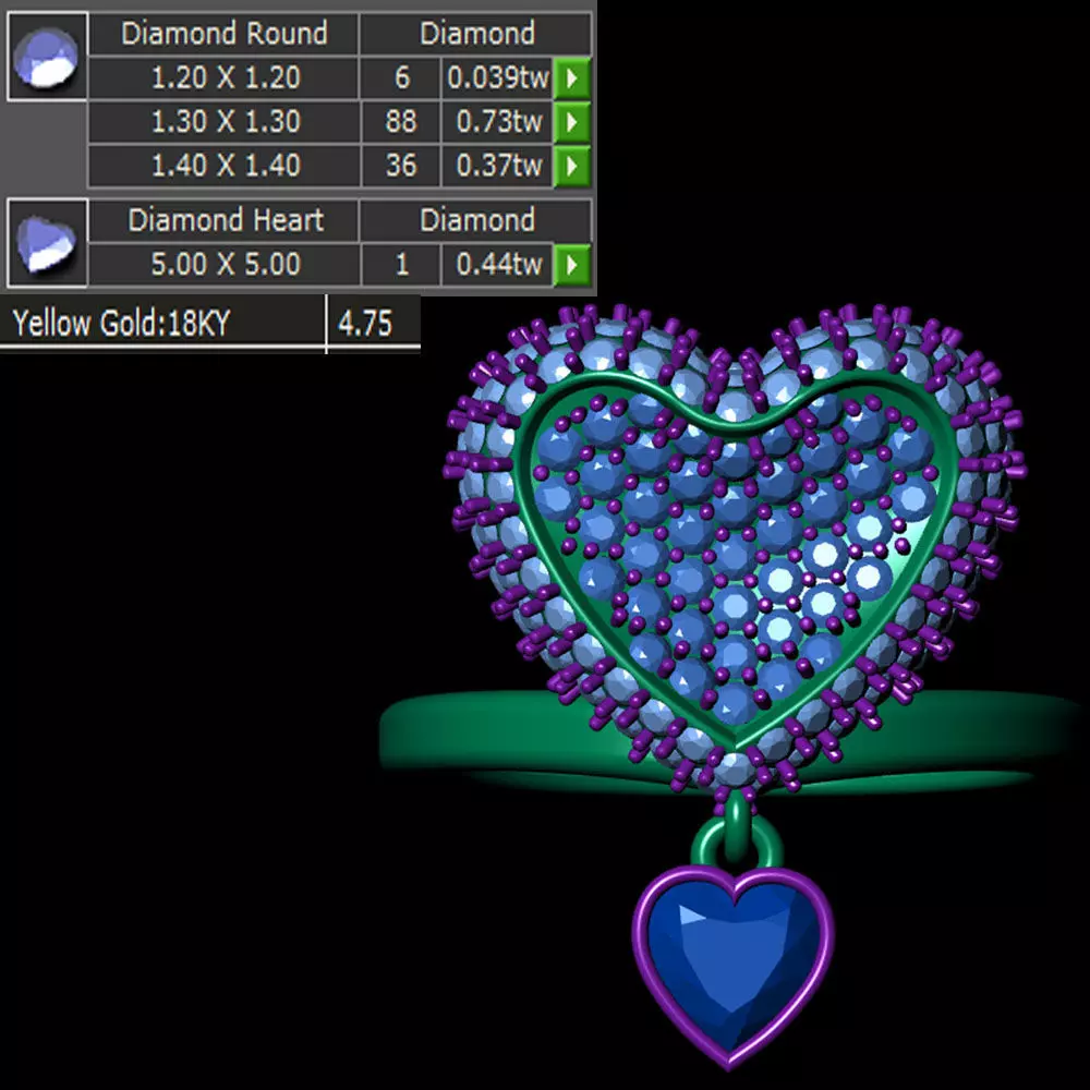 Ladies Ring 620 3D print model_0